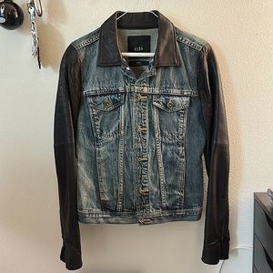 Madewell x Veda leather denim jacket